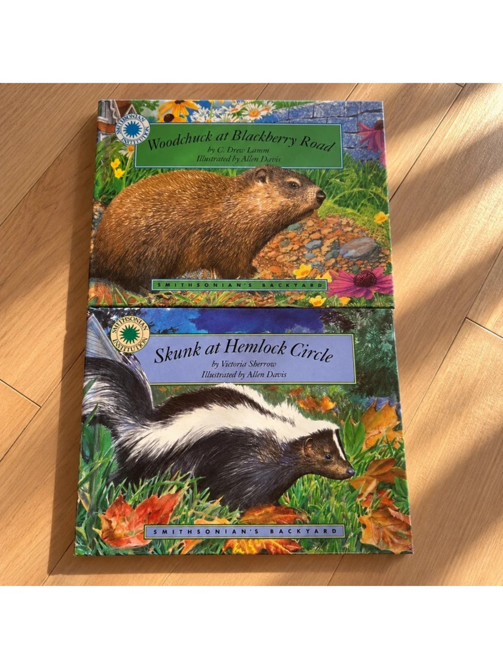 Smithsonian's Backyard Skunk & Woodchuck 1994 Hardcover Book Set